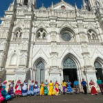 Ballet Xochiquetzal llena de tradición el atrio de Catedral durante las Fiestas Julianas