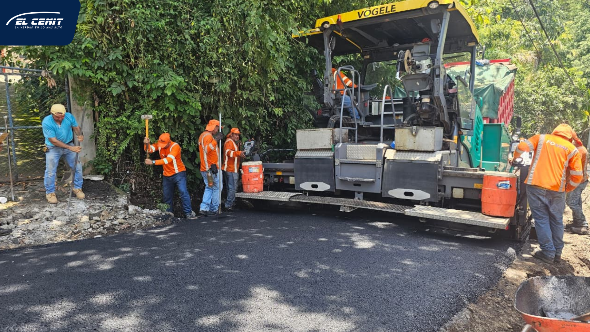 FOVIAL avanza con trabajos de asfaltado en la vía entre Cutumay Camones y Los Apoyos
